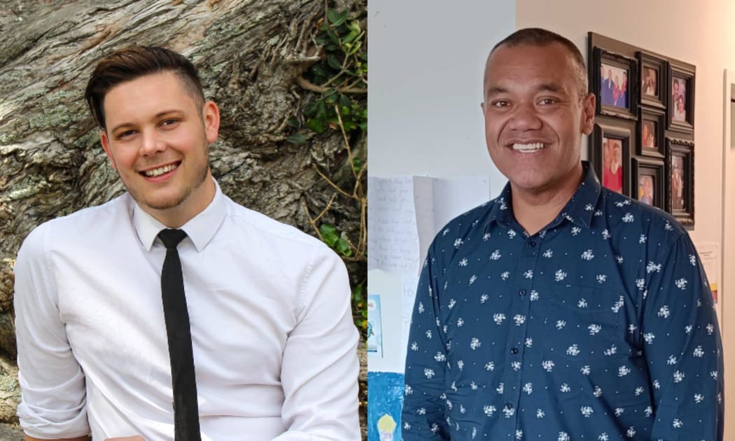 Auckland mayoral candidates Jake Law and Fa'anana Efeso Collins