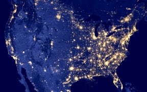 America by night - Elements of this image are furnished by NASA.