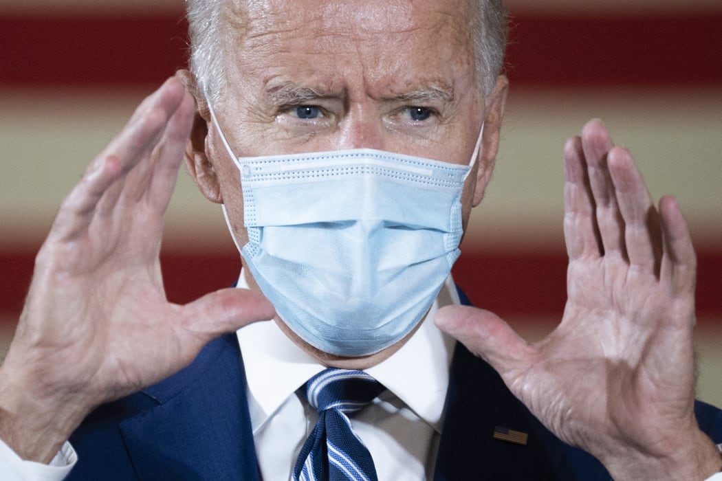 (File photo) Joe Biden speaks during a campaign event in Florida on 13 October.