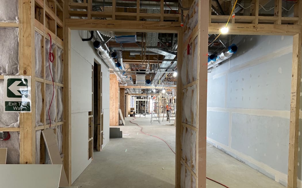 Council chief executive Hamish Riach says work on the building's interior is "progressing steadily as planned".