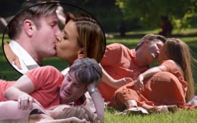 Troy tickled Carly at one point and telling her she is "naughty, naughty, naughty".