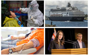 A drop in Covid-19 cases in China, Kiwis return home, a blood donation drive and the Prime Minister announces our first coronavirus death - virus updates for 29 March.