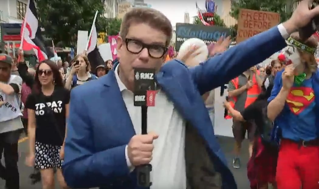 John Campbell live from the TPP protests