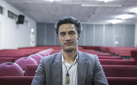 Havelock North public meeting over the contamination of the bores that supply Havelock North's water. Bayden Barber, organiser of Walk for Water.