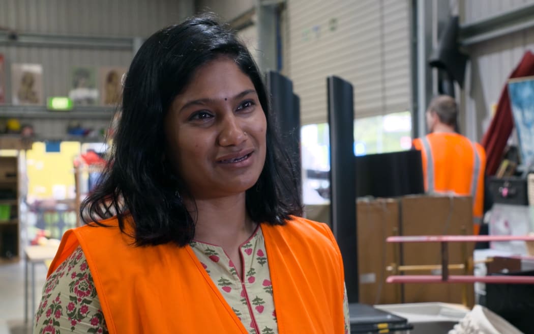 Recycle centre manager Shelali Shetty said a cane coffin that sold for around $280 was one of the more unusual items that has ended up in the store.