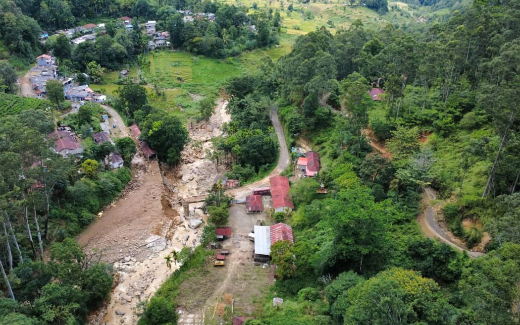 Cyclone Ditwah in the Spring Valley area (part of Badulla) in Sri Lanka.