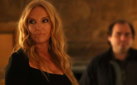 Toni Collette in the 2023 American action comedy film Mafia Mamma