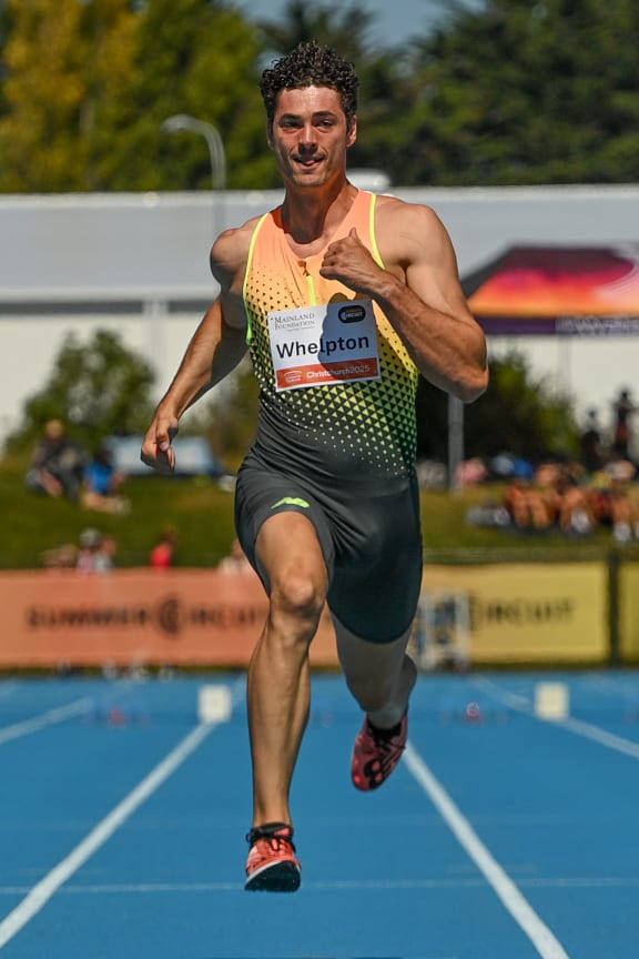 New Zealand sprinter Tiaan Whelpton.