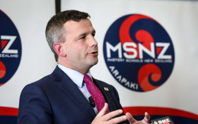 Associate Education Minister David Seymour announcing New Zealand's first new charter school in Christchurch will open in 2025.