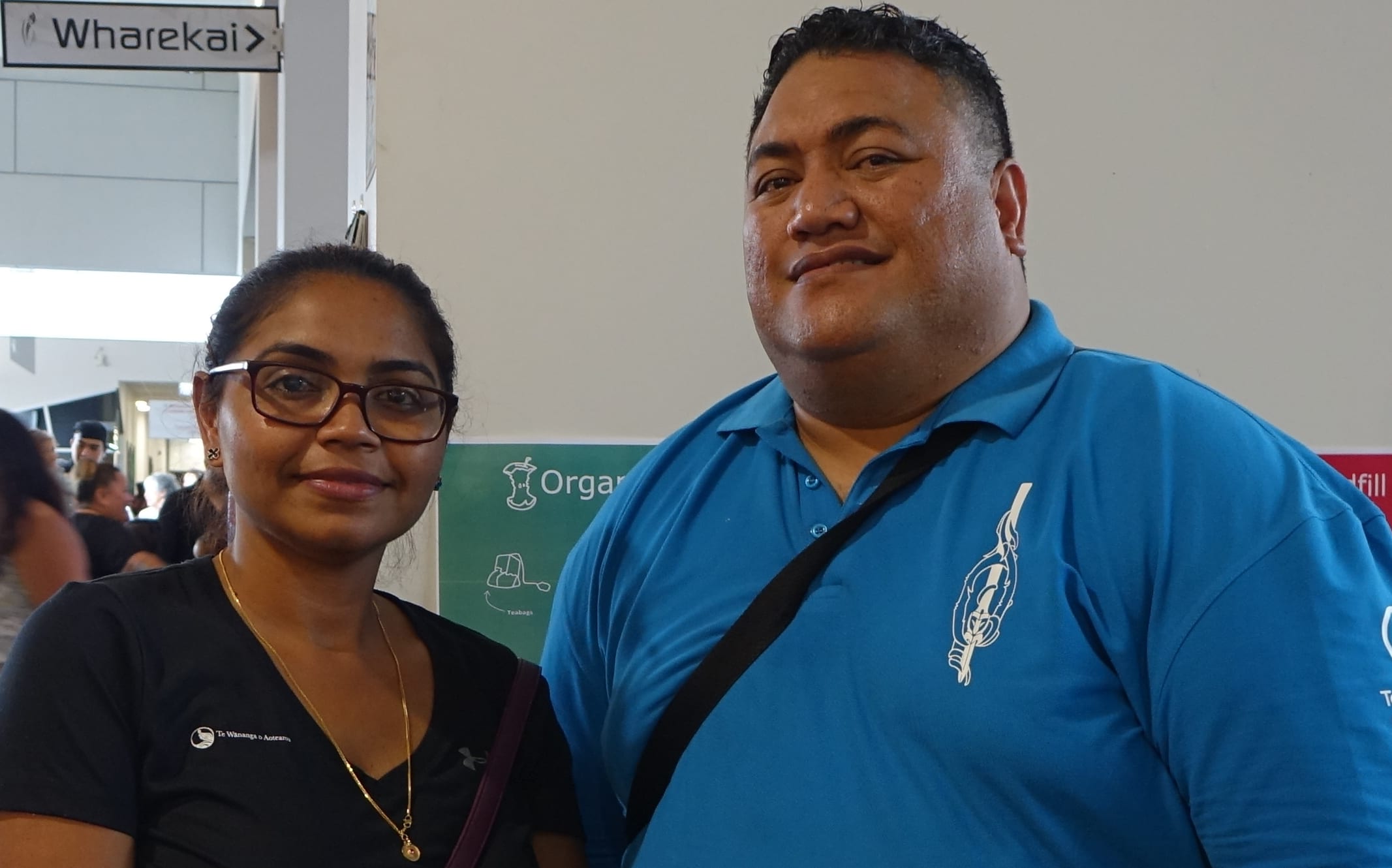 Te Wananga colleagues Anjina Devi and Rex Matenga both completed the te reo Maori program last year.