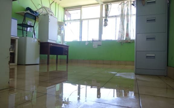 Damaged wards at Port Vila Central Hospital.
