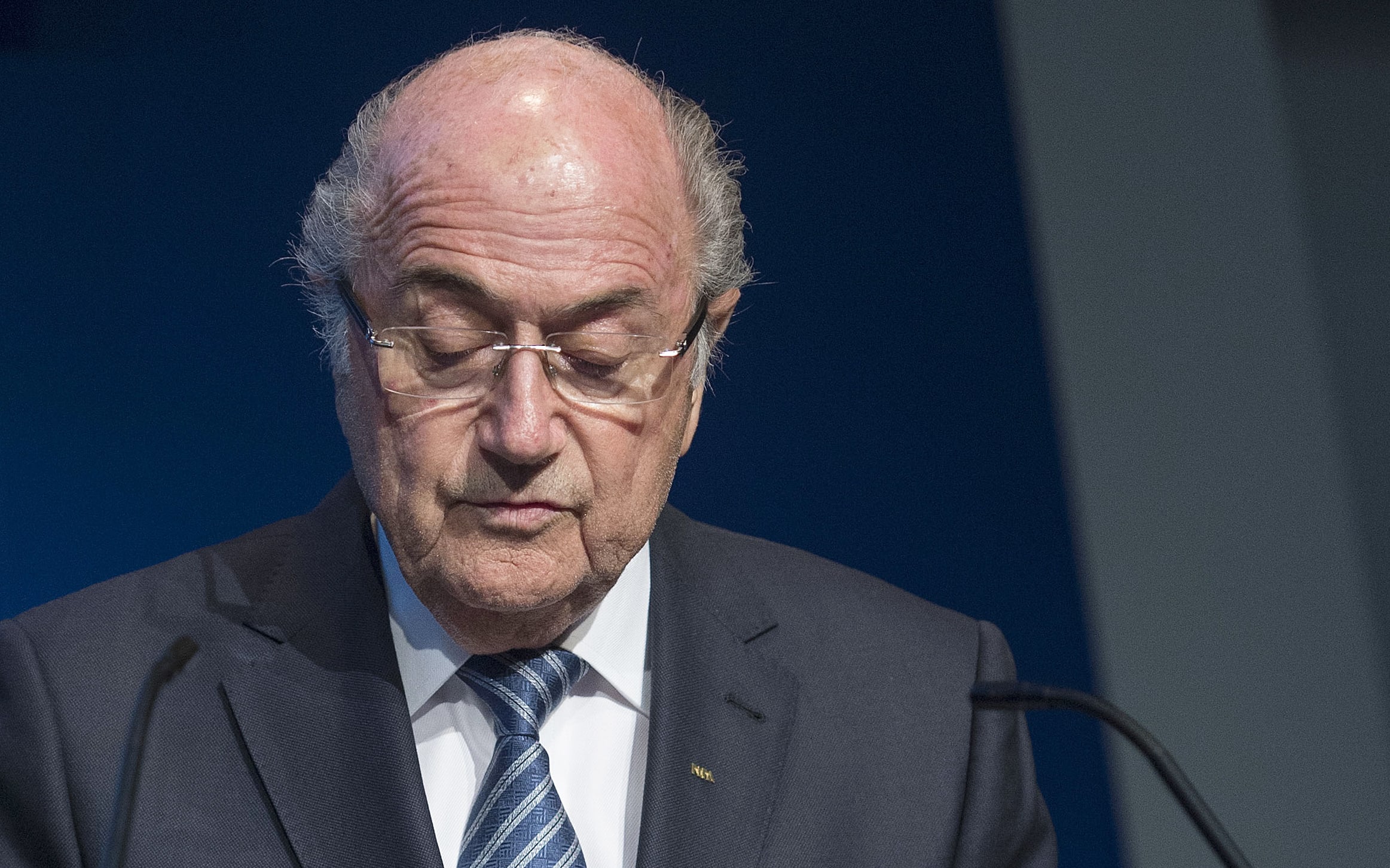 Sepp Blatter speaks at a news conference in Zurich on 2 June 2015.