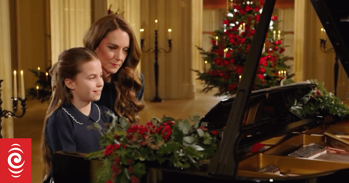 Watch: In Christmas surprise, Princess Catherine and Charlotte play piano duet