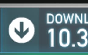 A screenshot of Ambers speedtest.
