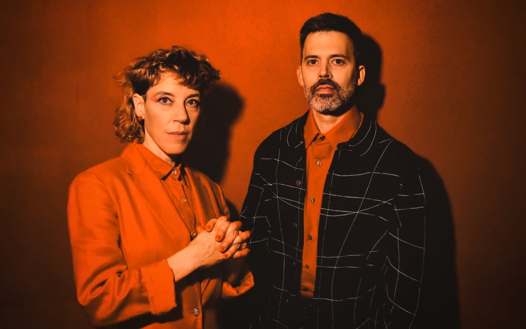 Tune Yards duo Merrill Garbus and Nate Brenner.