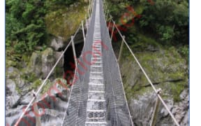 The Collier Gorge swingbridge on the West Coast.