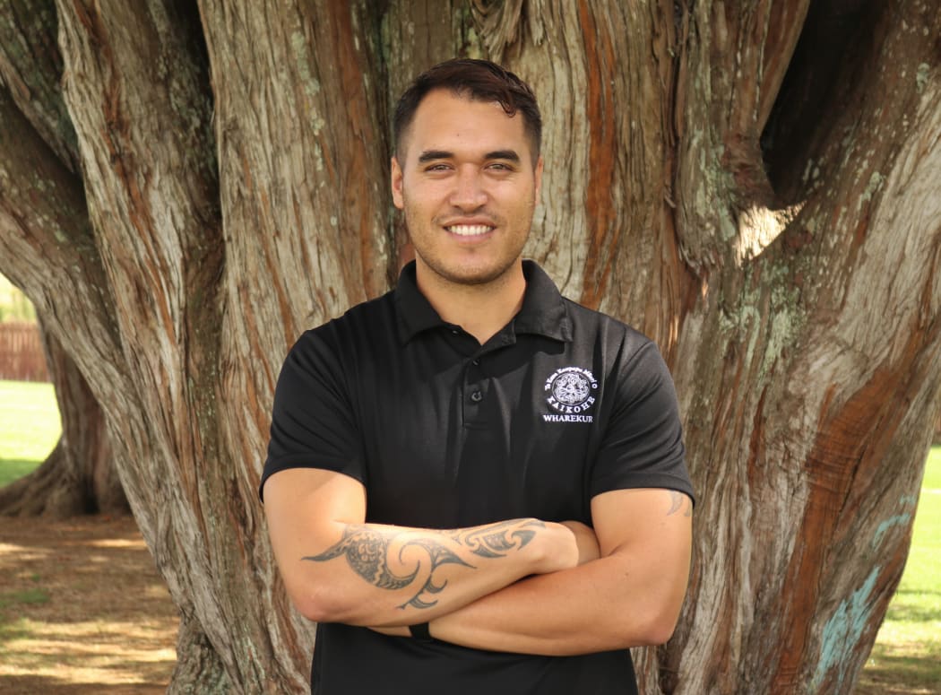 Moko Tepania, Far North District councillor and teacher at Te Kura Kaupapa Maori o Kaikohe.