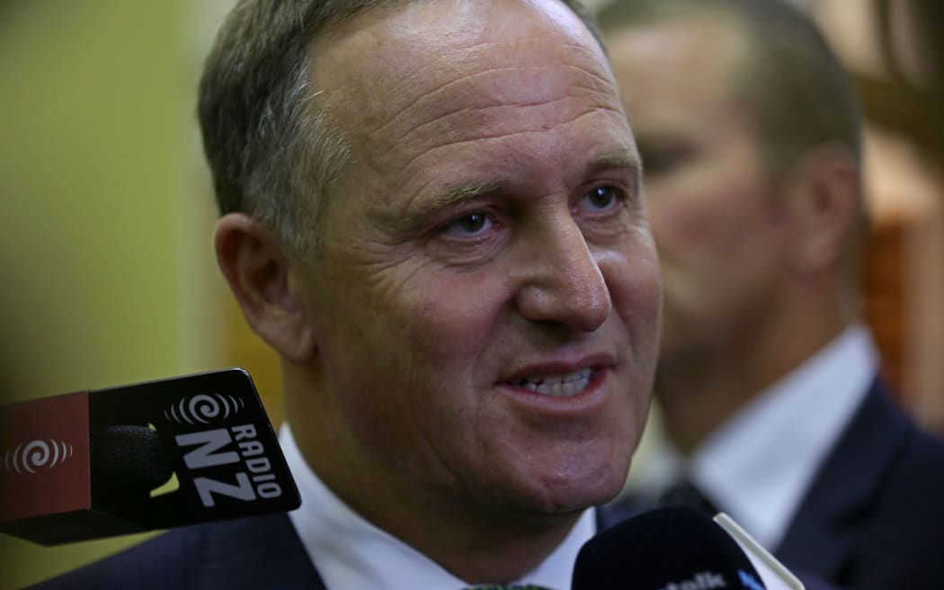 John Key at caucas run this morning.