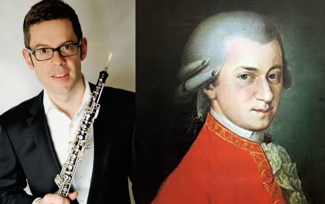 Oboist Bede Hanley and composer Mozart