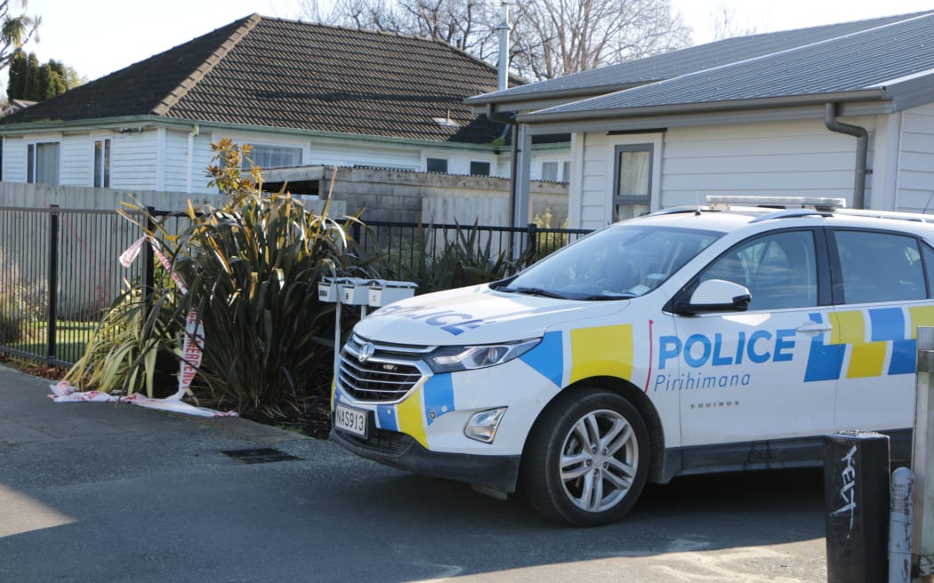 Scene at Clyde Rd in Bryndwr after police double shooting  - cordon lifted on 15 August