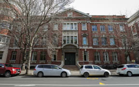Red Lecture theatre building
