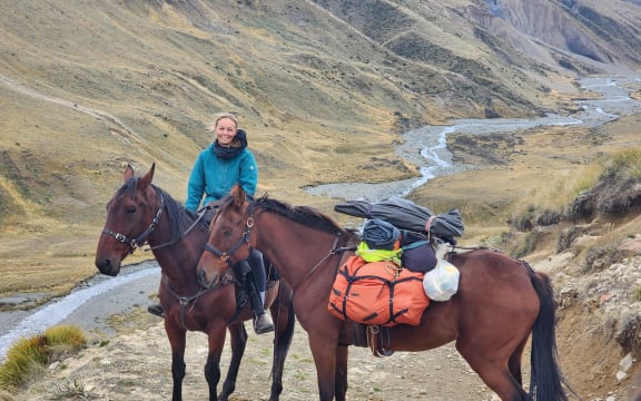 Karolin van Onna and her friend Nicole Kumpfmueller spent three and a half months in 2023 riding more than 1500km on back country trails from Bluff to Picton.