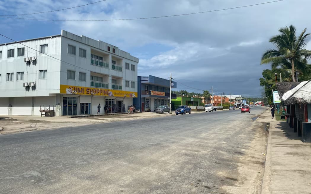 Luganville, the main population centre on Espiritu Santo in Vanuatu's north.
