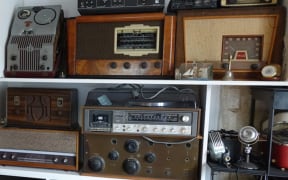 Old radio at Tauranga's Village Radio Station