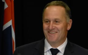 Prime Minister John Key announcing the date of the general election at a post-Cabinet news conference.