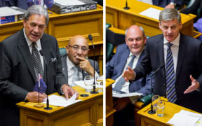 Bill English & Winston Peters in the house