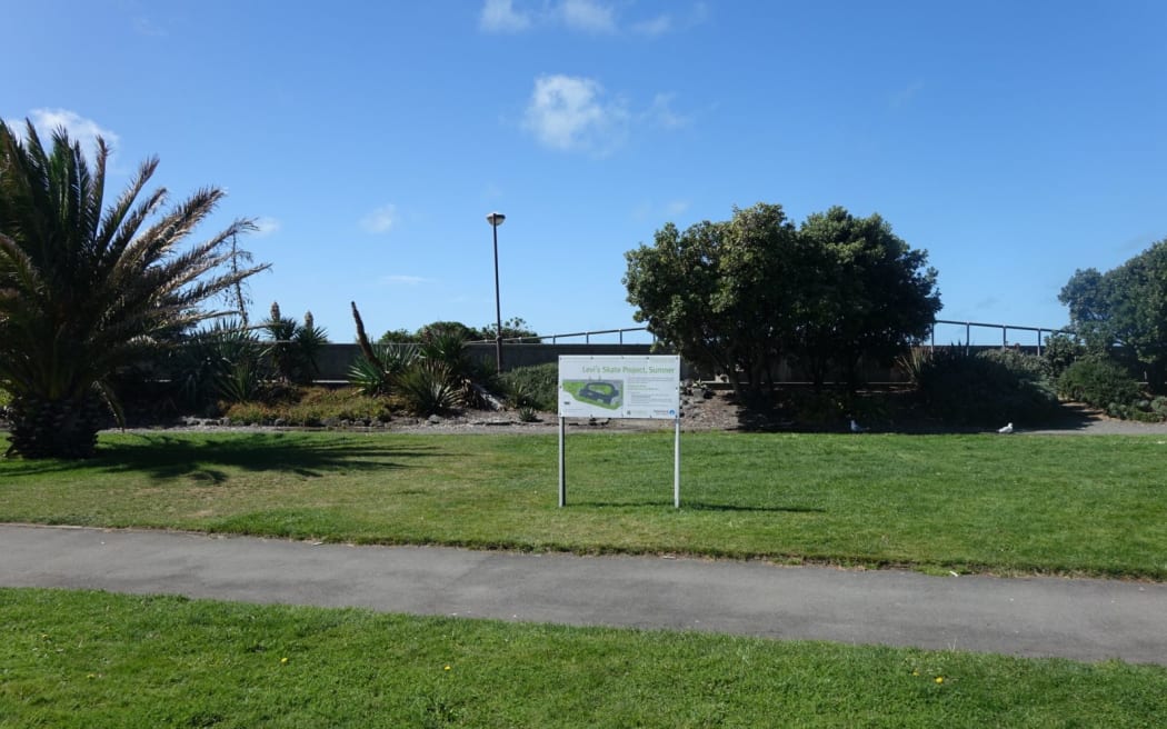 The proposed site for the skate park.