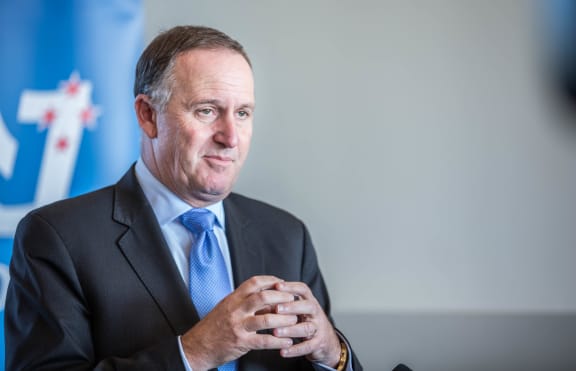 Prime Minister John Key speaks to media about the Panama Papers whistleblower on 7 May 2016.