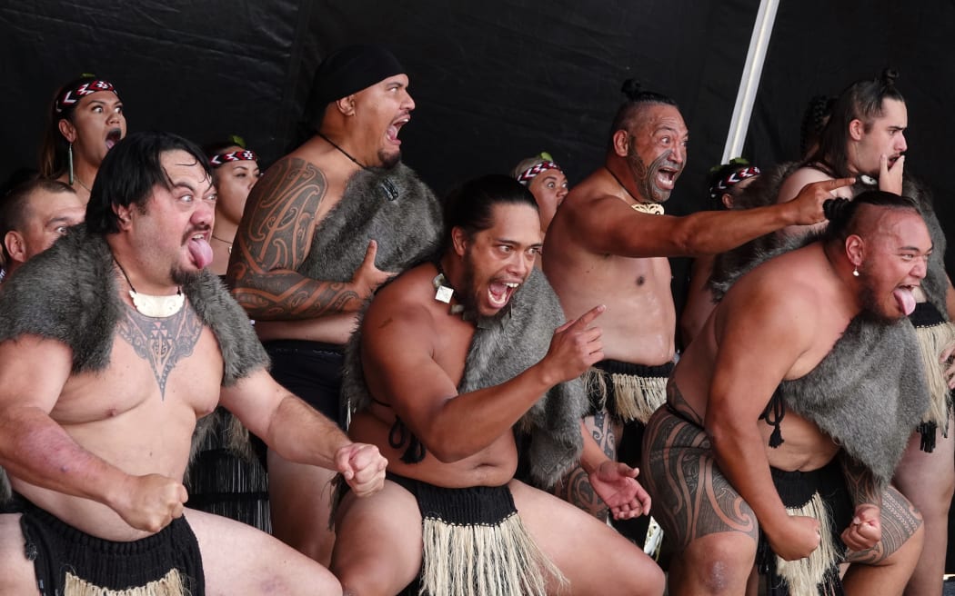 A rousing haka by Muriwhenua kapa haka.