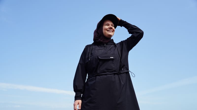 WOMMO designer Veronika Edali says she found there was a lack of modest activewear for women to be able to fully enjoy swimming in New Zealand.