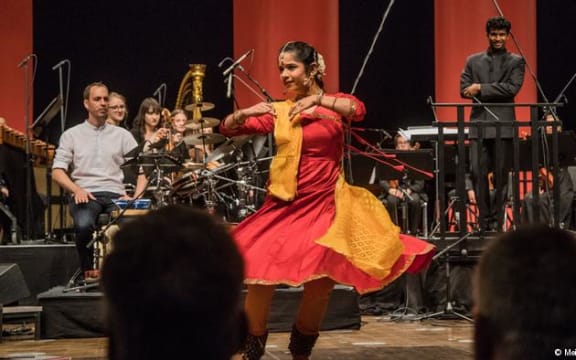 Kathak Dancer at Indo-German Campus concert in Bonn