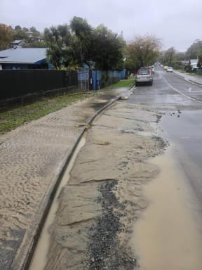Flooding in Nelson, on Emano Street.