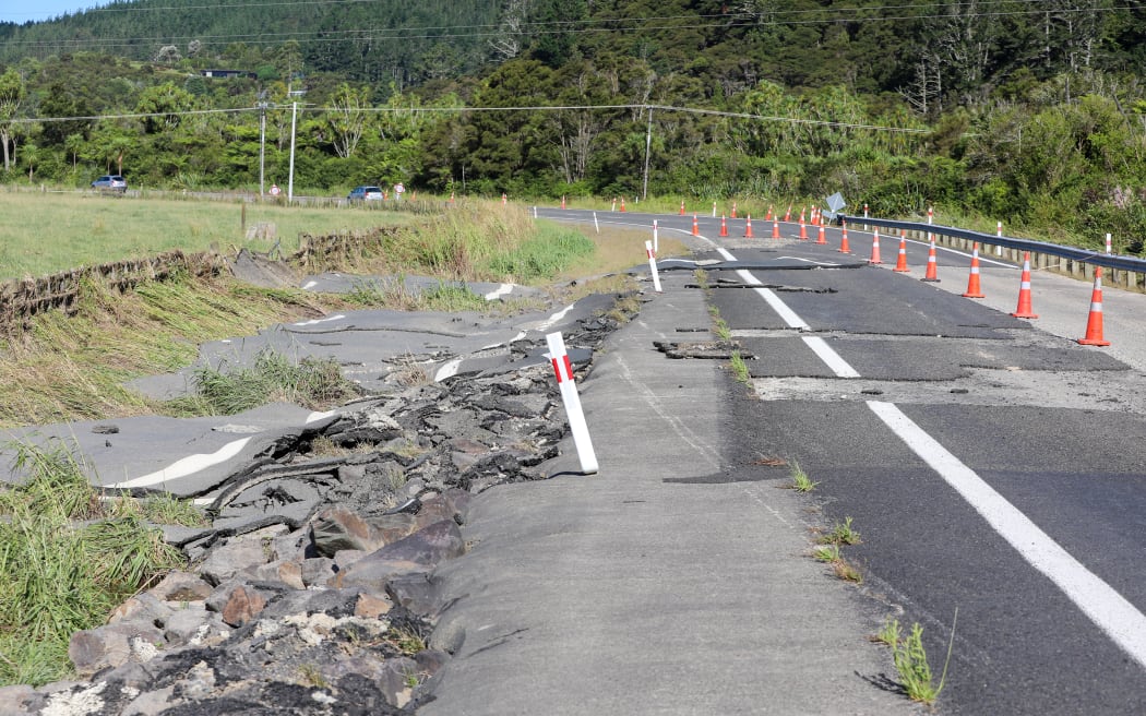 SH25 damage between Hikuai and Tairua - 22 January 2026
