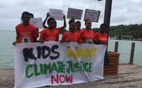 Children in Vanuatu have taken to the streets campaigning for the urgency to address climate change