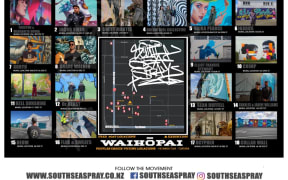 The South Sea Spray is an Exhibition of New Zealand's finest mural and street artists.