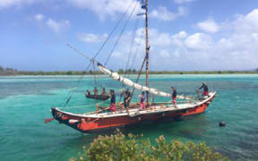 Traditional boat in the Marianas