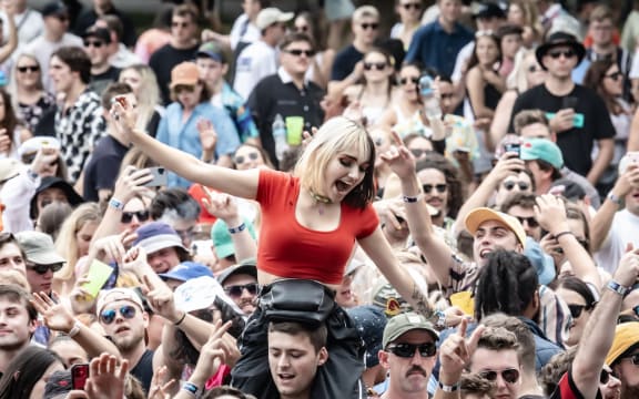 The crowd at Christchurch's Electric Avenue festival