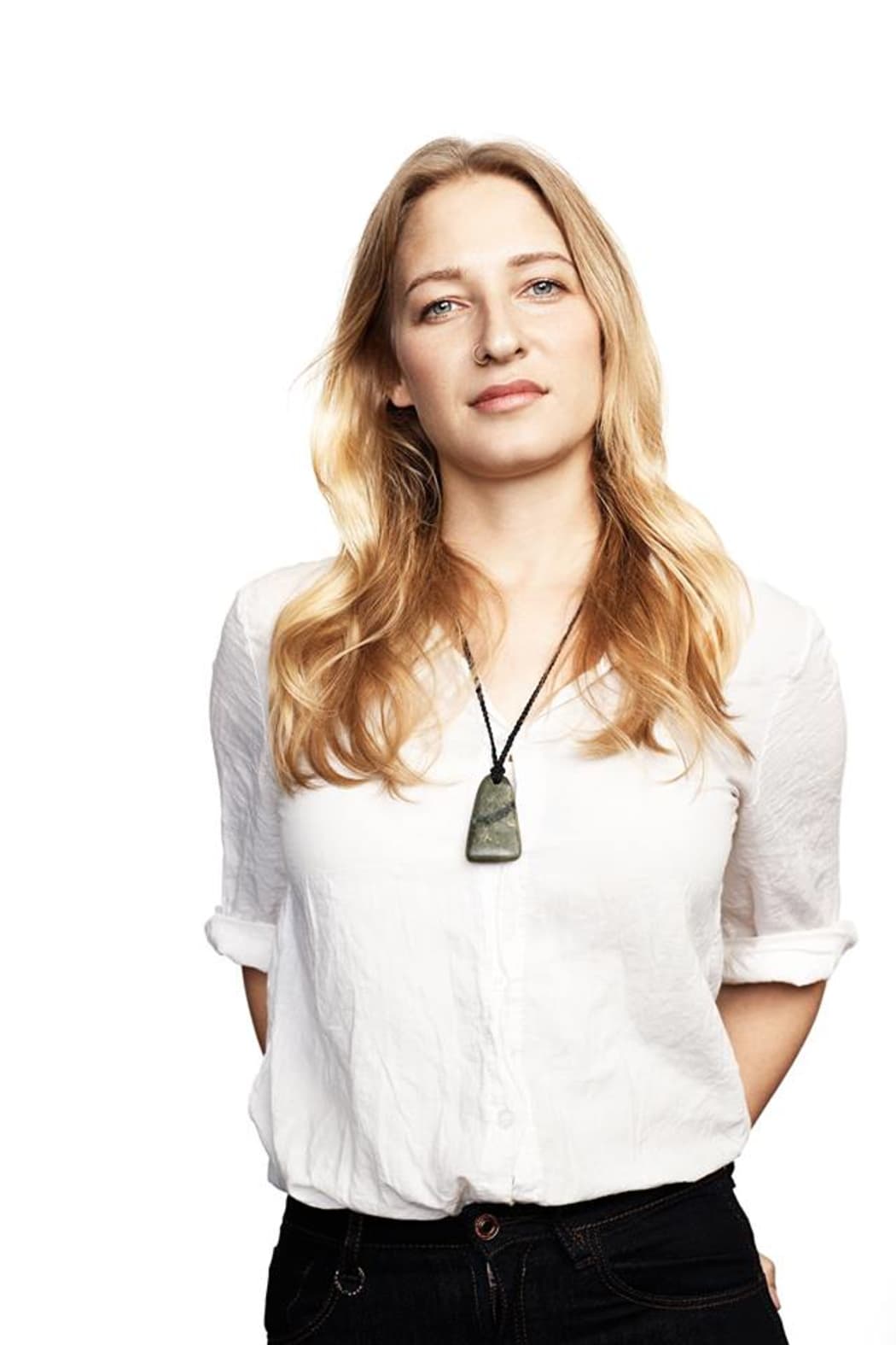 A portrait of Miriam Pierard of the Internet Party