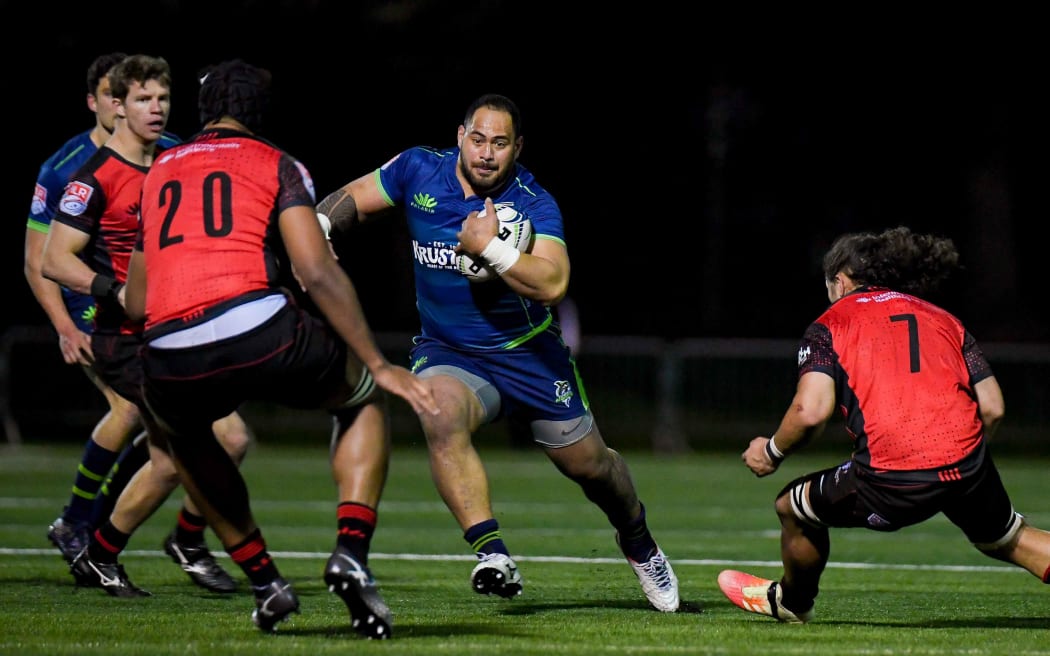 Joey Iosefa in action for the Seattle Seawolves.