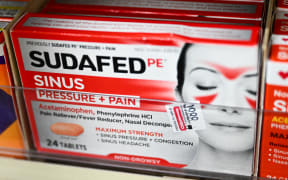 A box of Sudafed PE sinus pressure and pain medicine containing phenylephrine is displayed for sale in a CVS Pharmacy store in Hawthorne, California on September 12, 2023. A US Food and Drug Administration (FDA) advisory panel voted that the common oral decongestant ingredient Phenylephrine is ineffective. (Photo by Patrick T. Fallon / AFP)