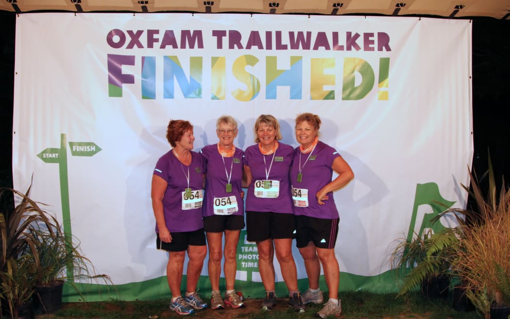 The City Girls trailwalking team is made up of Lesley Reece, Kerry Farrant, Jan Bullot and Margaret Kennedy.