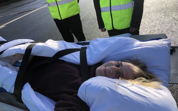 Anna Parsons is happy to be re-united with family in Christchurch, and will be staying at Burwood Hospital for up to six weeks.