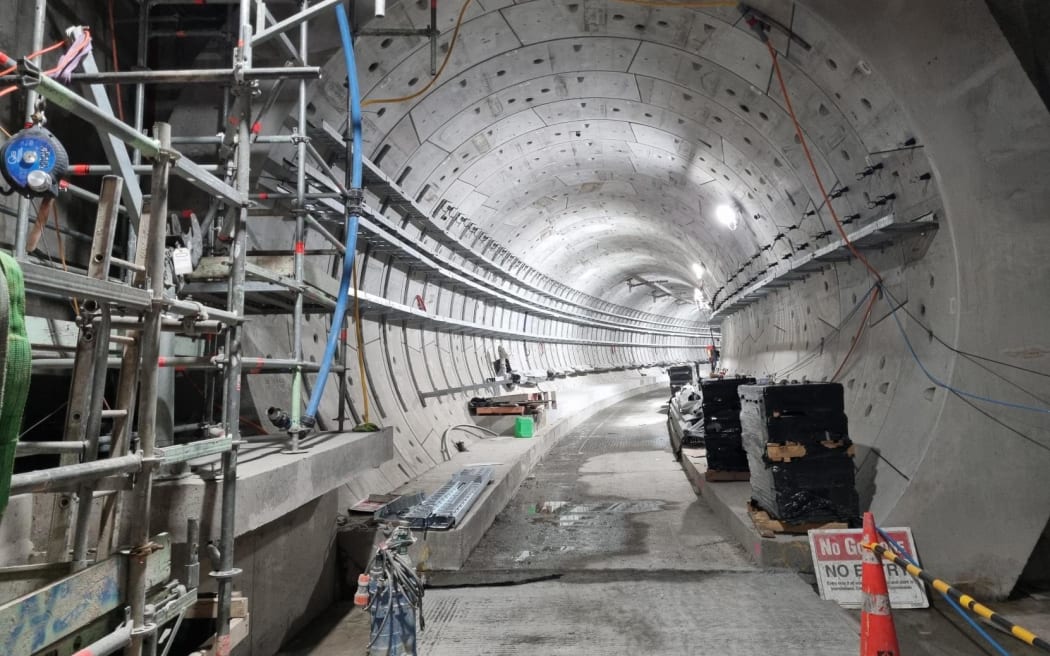 The uncompleted Te Waihorotiu train station tunnel.