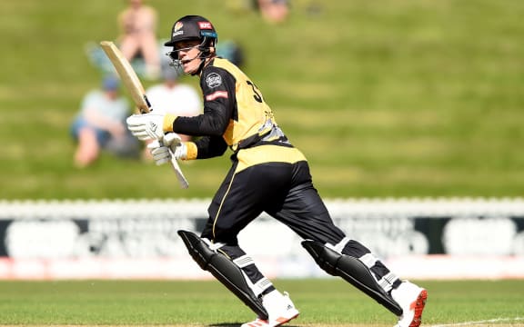 Finn Allen of the Wellington Firebirds.