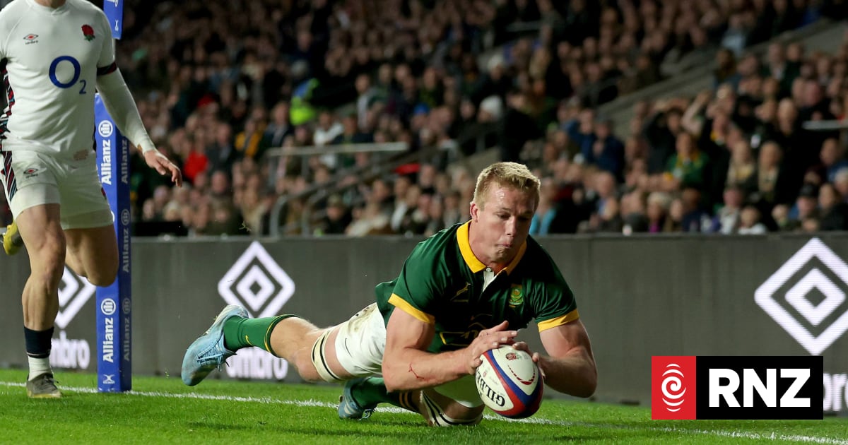 Rugby: Springboks hand England fifth successive loss | RNZ