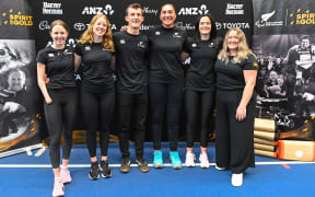 L-R: Anna Grimaldi, Danielle Aitchison, William Stedman, Lisa Adams, Holly Robinson and Caitlin Dore.
Announcement of selected Para athletes for the Tokyo 2020 Paralympic Games